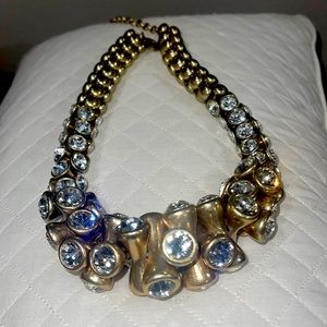 Beautiful costume 3D Rhinestone necklace